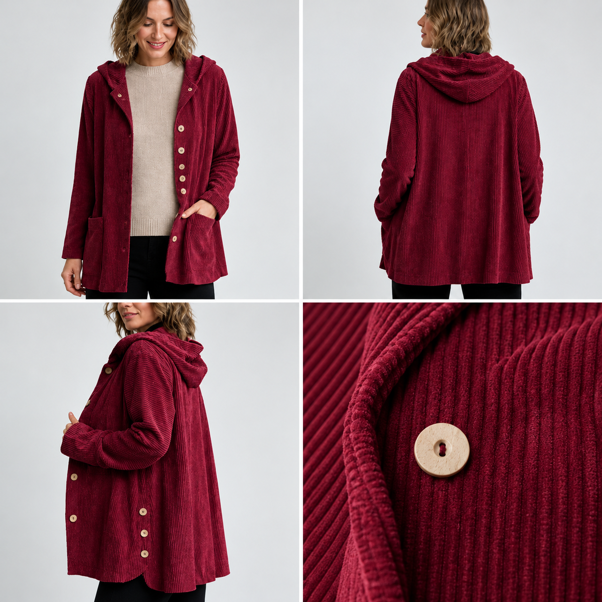 Valdera 🧥 Corduroy jas met capuchon ✨