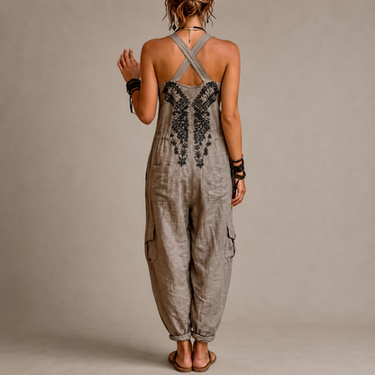 Monica | Geborduurde boho jumpsuit
