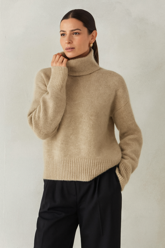 Monika™ – Høj krave i cashmere