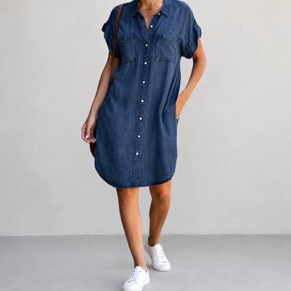 Ingrid | Denim jurk
