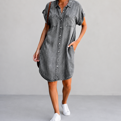 Ingrid | Denim jurk