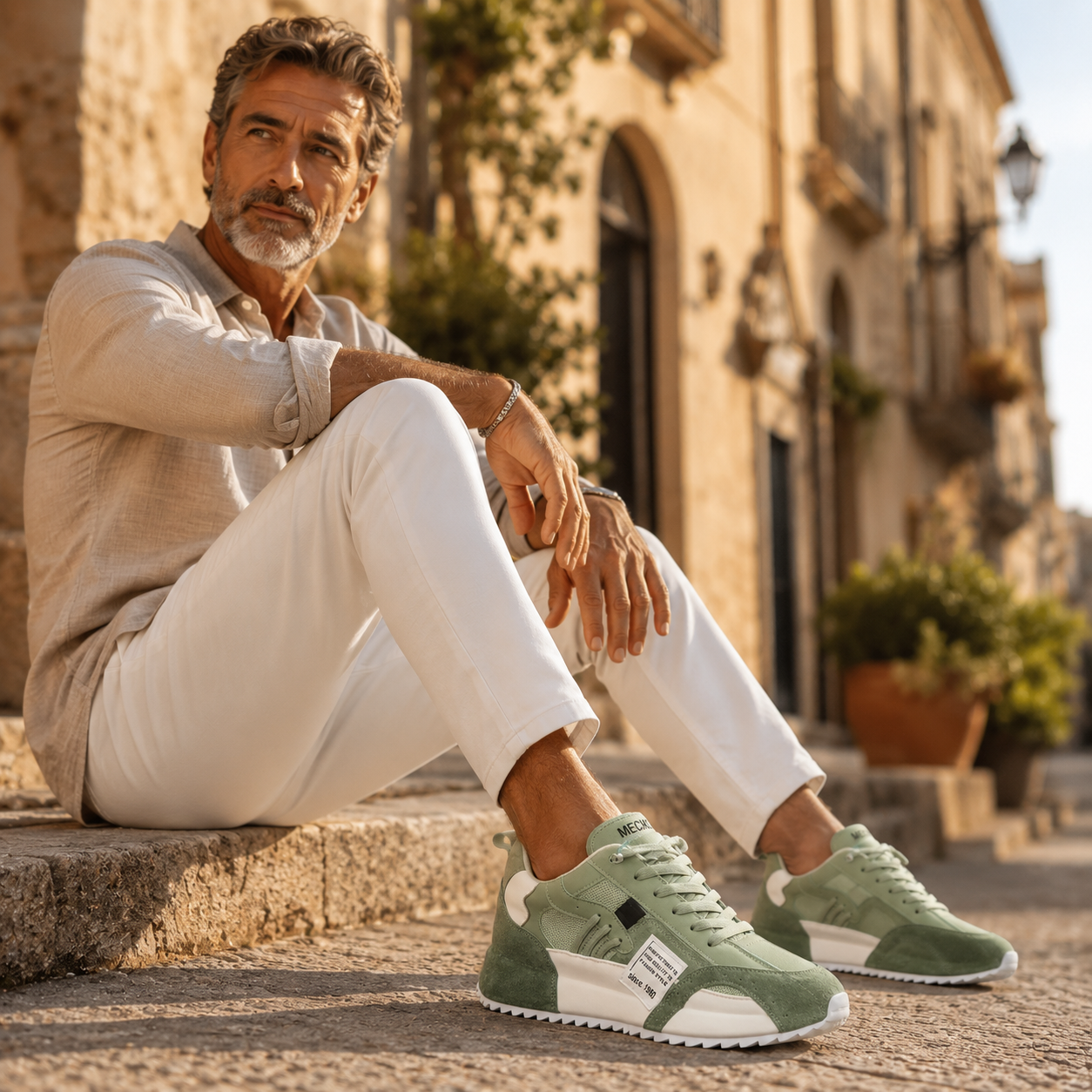 Sneakers Giuliano | Patchwork Multicolore in Camoscio e Pelle