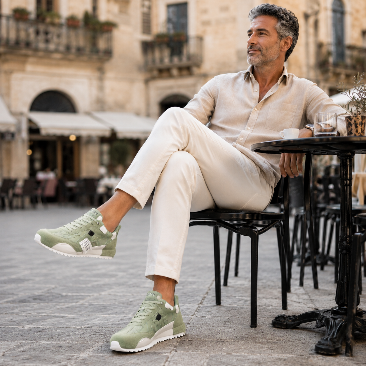 Sneakers Giuliano | Patchwork Multicolore in Camoscio e Pelle