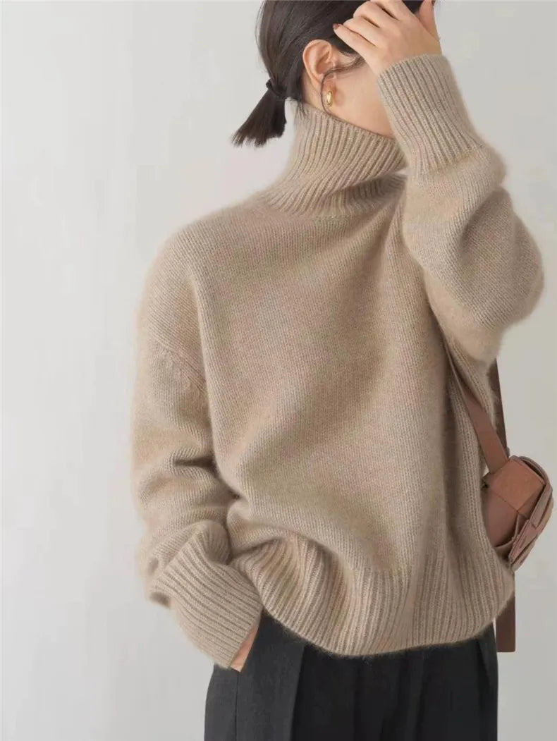 Monika™ – Høj krave i cashmere