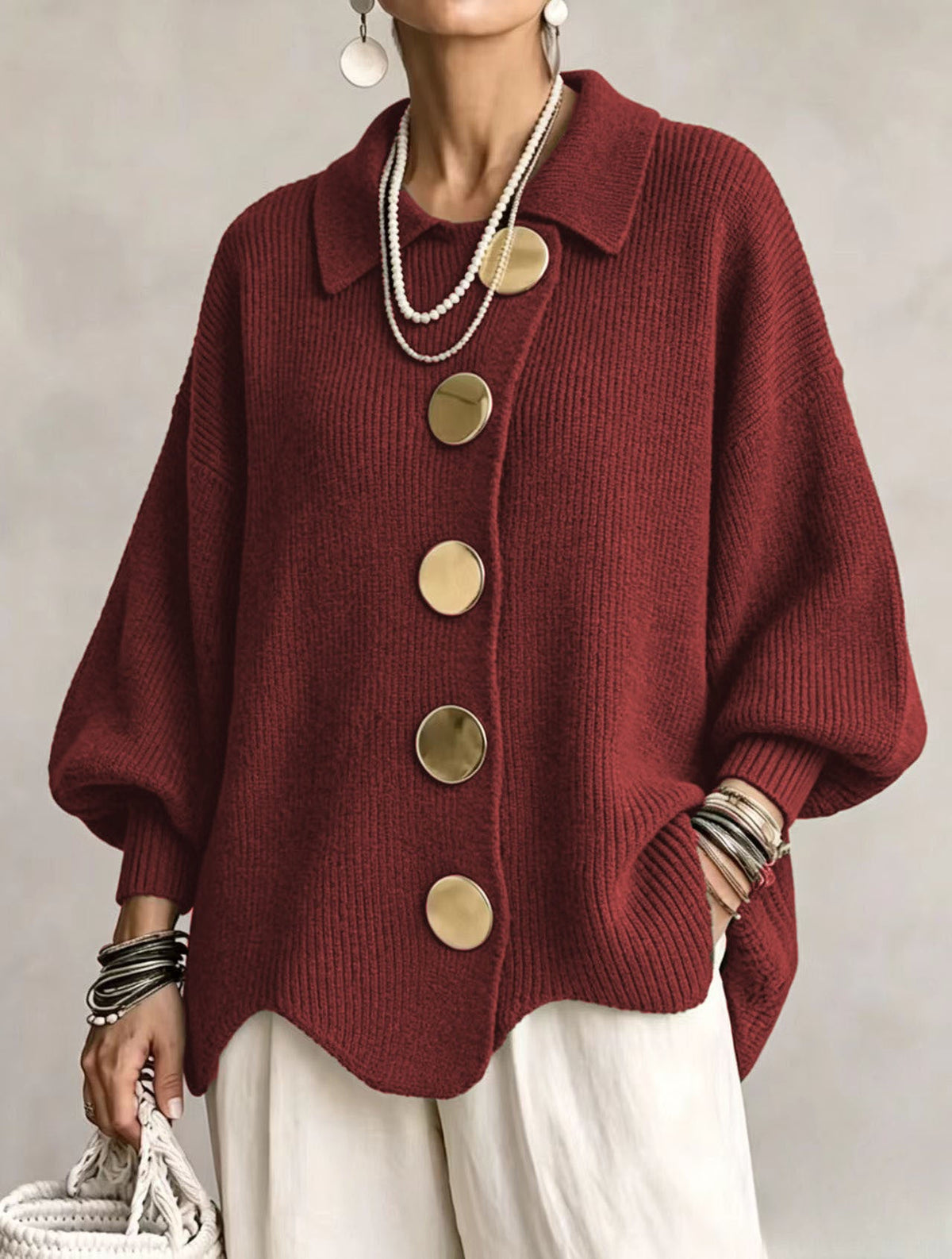 Victoria | Vest met knopen