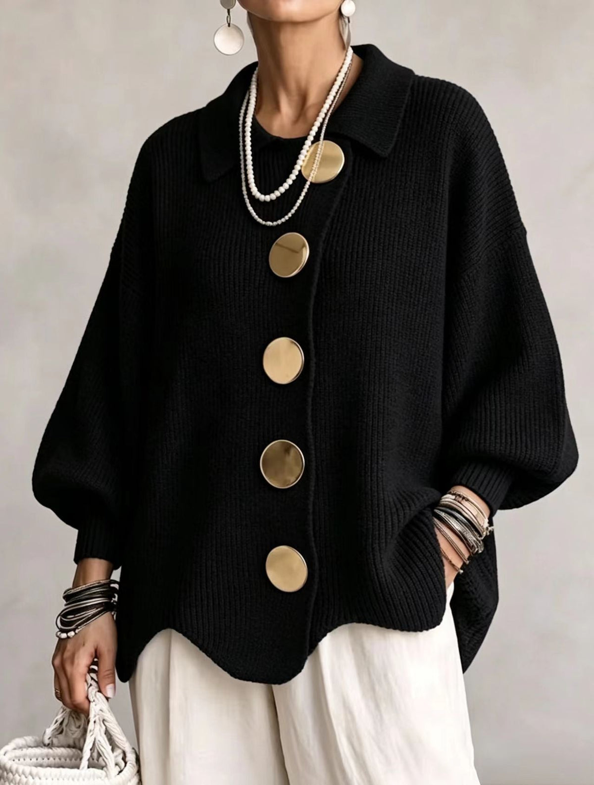 Victoria | Vest met knopen