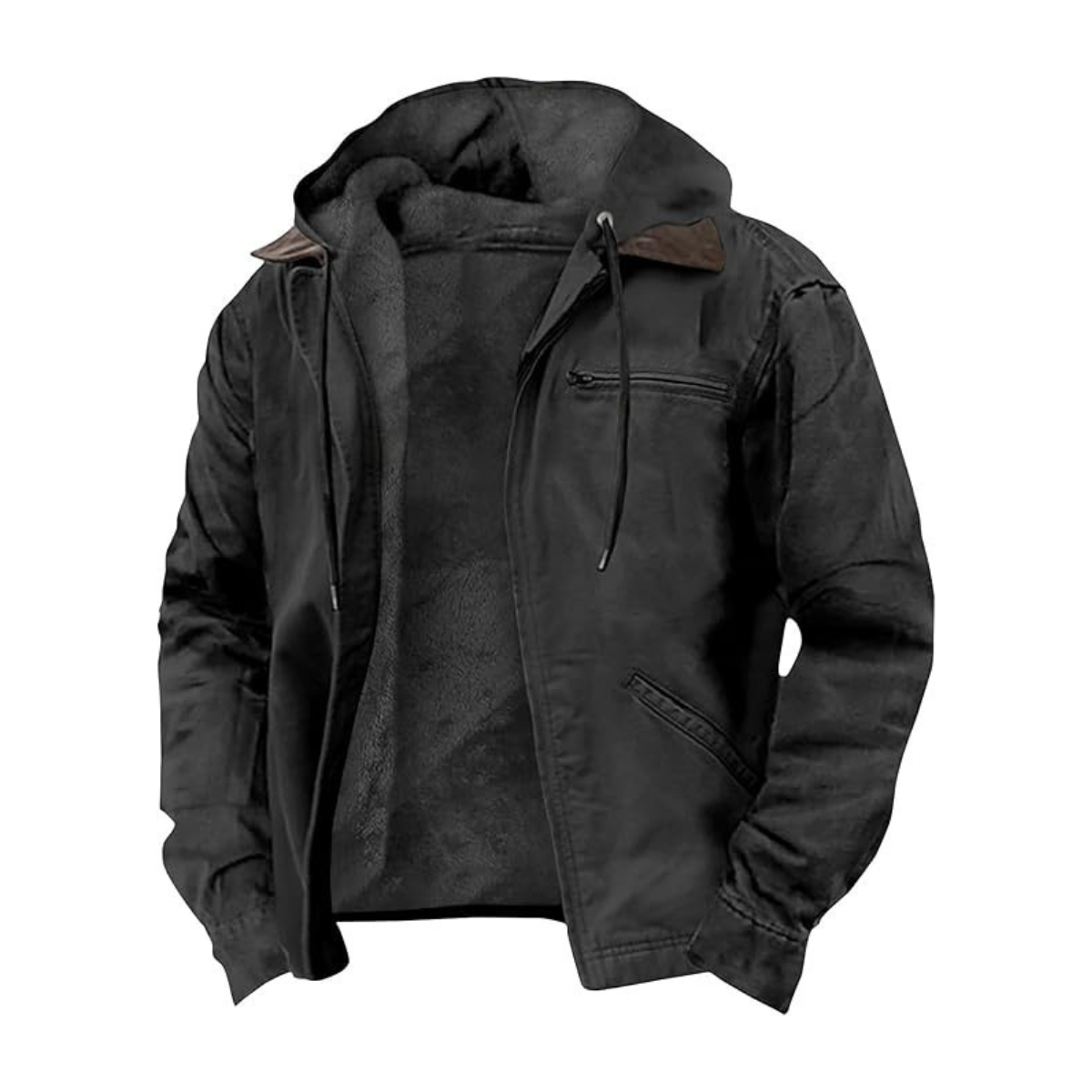 Isak™ | Warme vintage jas met capuchon