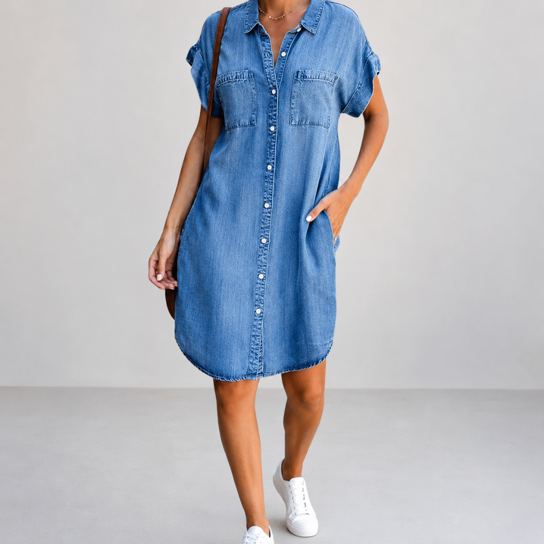Ingrid | Denim jurk