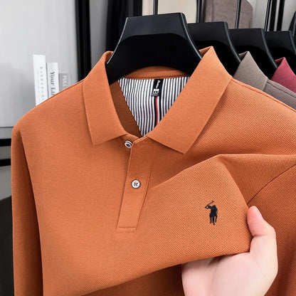 Vinterholm - Eksklusiv Langærmet Herrepoloshirt