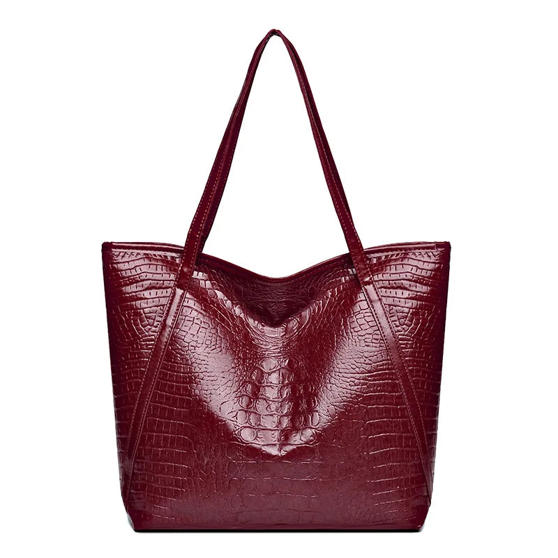 VITTORIA™ Stilfuld Retro Krokodillemønstret Taske