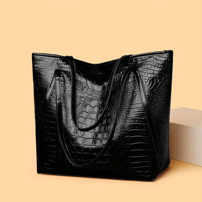 VITTORIA™ Stilfuld Retro Krokodillemønstret Taske