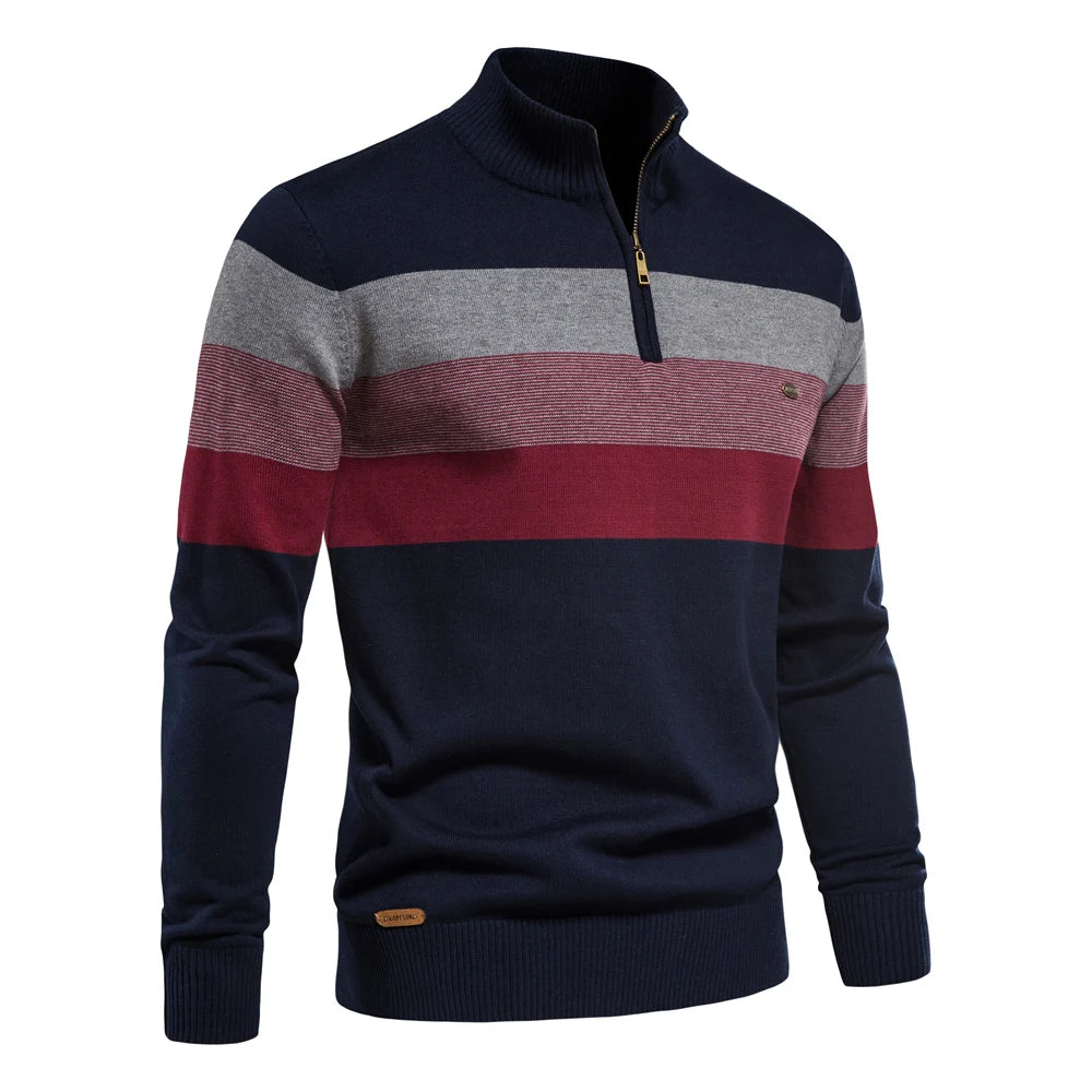 Norvæk - Herresweater med Høj Krave