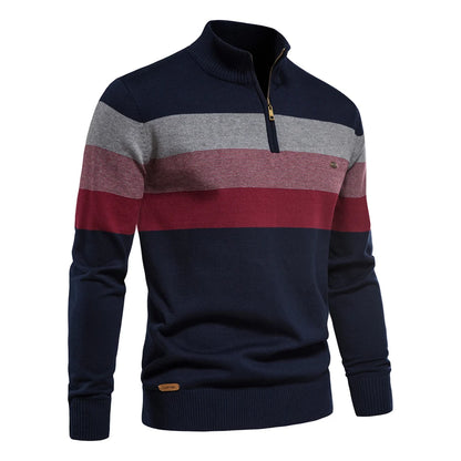 Norvæk - Herresweater med Høj Krave