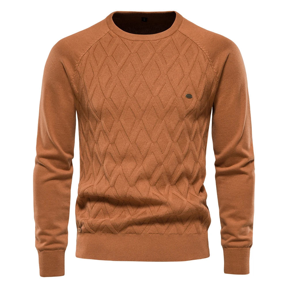 Lavenir™ | Herre-sweater med rombemønster