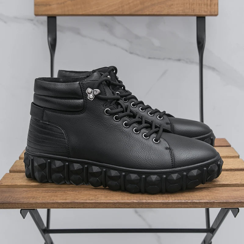 DRAKE™ Herre Brune Sorte Designer Ankelstøvler