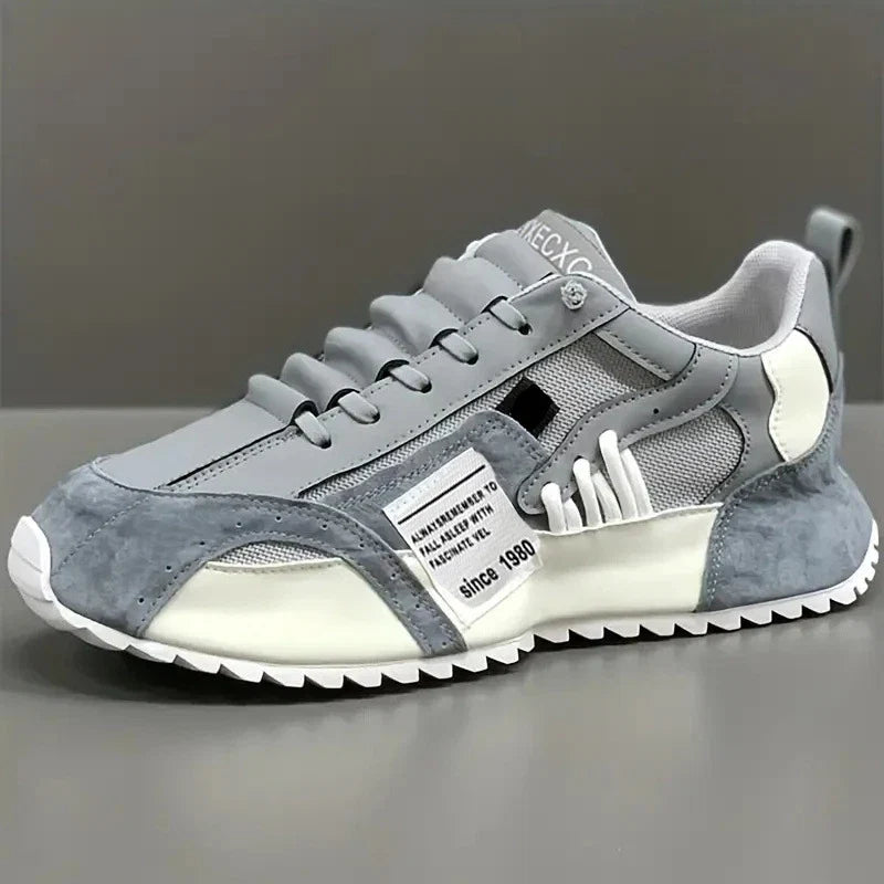 Sneakers Giuliano | Patchwork Multicolore in Camoscio e Pelle