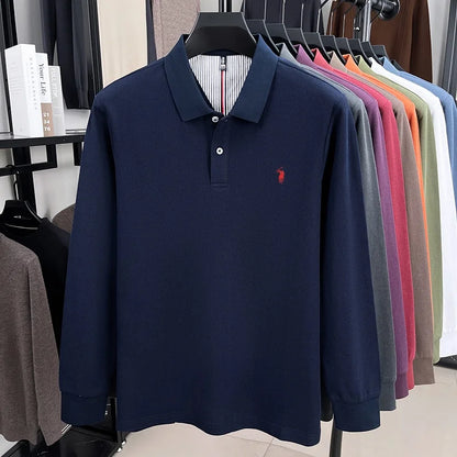 Vinterholm - Eksklusiv Langærmet Herrepoloshirt