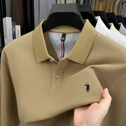 Vinterholm - Eksklusiv Langærmet Herrepoloshirt