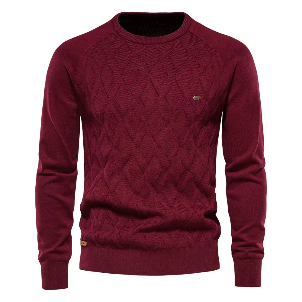 Lavenir™ | Herre-sweater med rombemønster