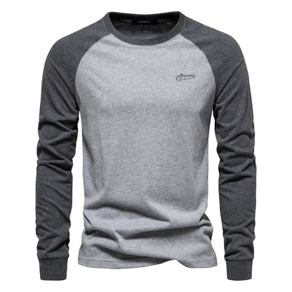 Hans™ | Langærmet herrebluse i bomuld