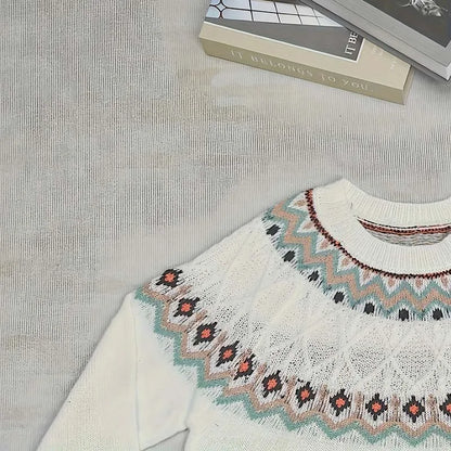 Olivia – Vintage Strikket Trøje til Kvinder