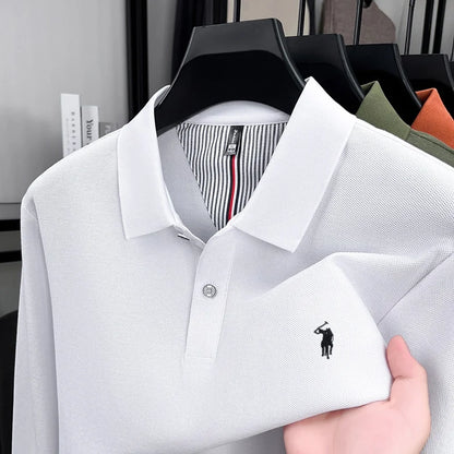 Vinterholm - Eksklusiv Langærmet Herrepoloshirt