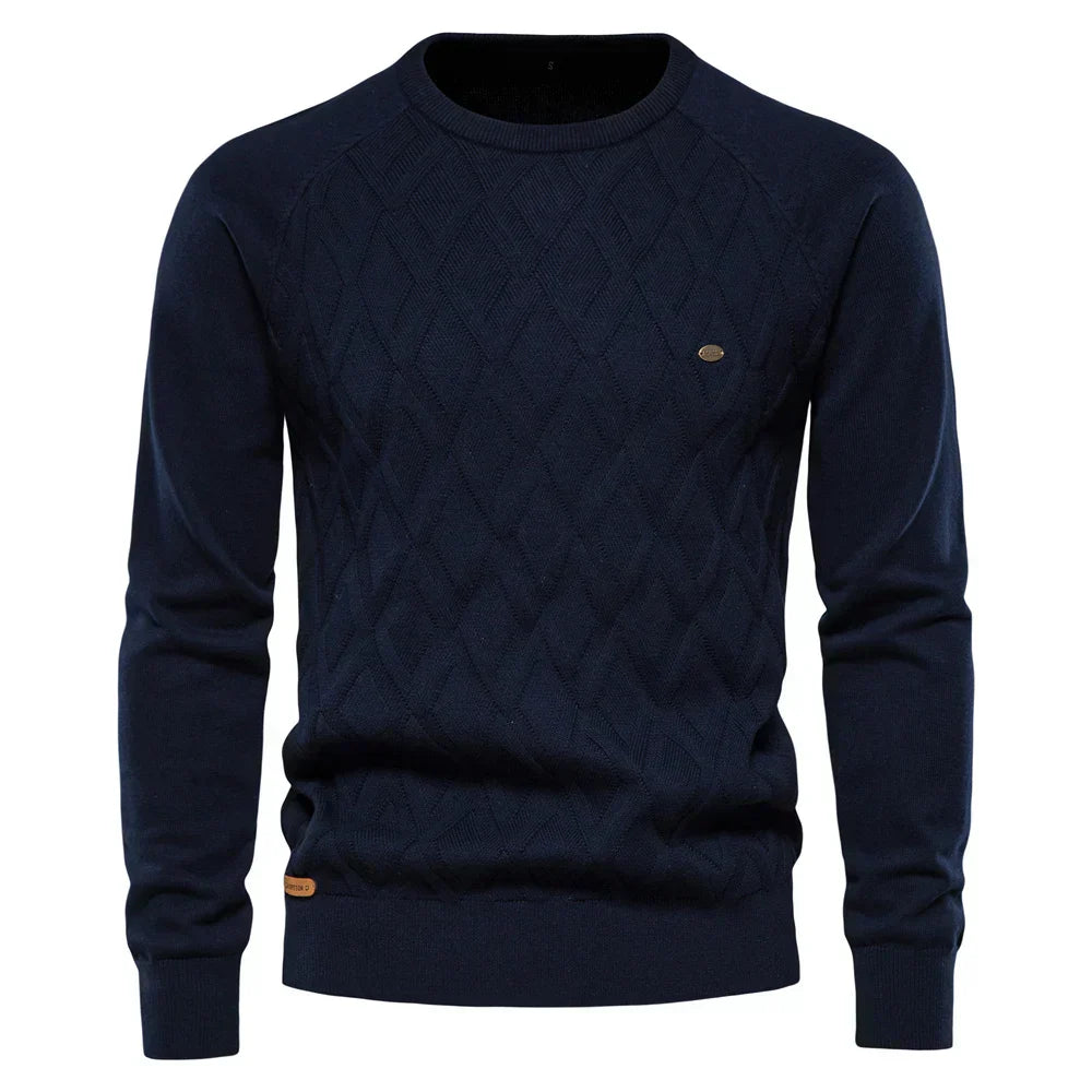 Lavenir™ | Herre-sweater med rombemønster
