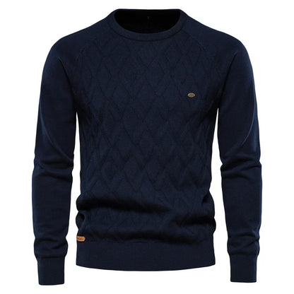 Lavenir™ | Herre-sweater med rombemønster