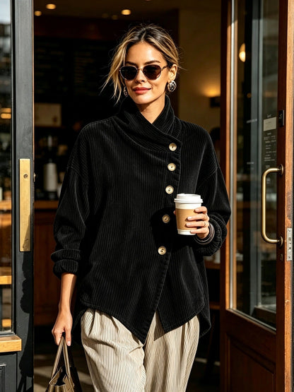 Cleo | Corduroy trui met col