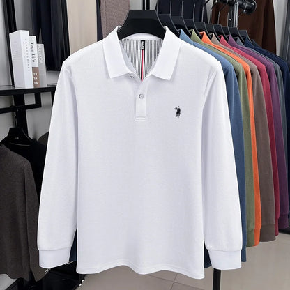 Vinterholm - Eksklusiv Langærmet Herrepoloshirt