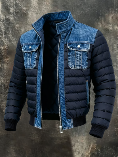 Pietro | Giacca ibrida in denim trapuntato