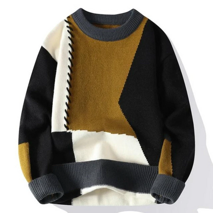 Tomas | Patchwork cashmere-trøje