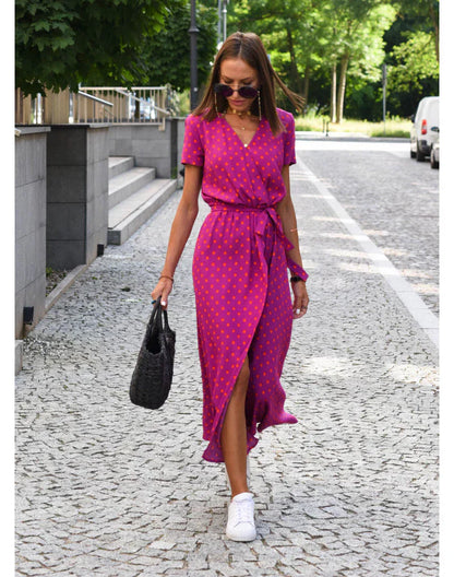 Julia - Elegante jurk met V-hals (decolleté) en modelerende snit