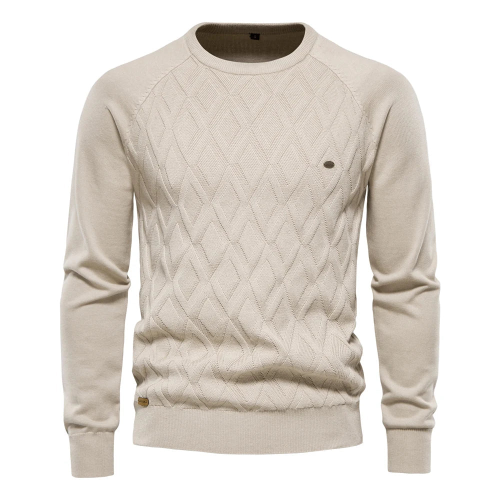 Lavenir™ | Herre-sweater med rombemønster