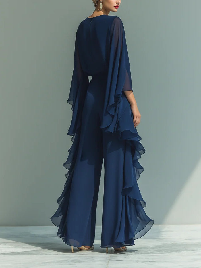 Aurora | Elegante Chiffon Set met Volants