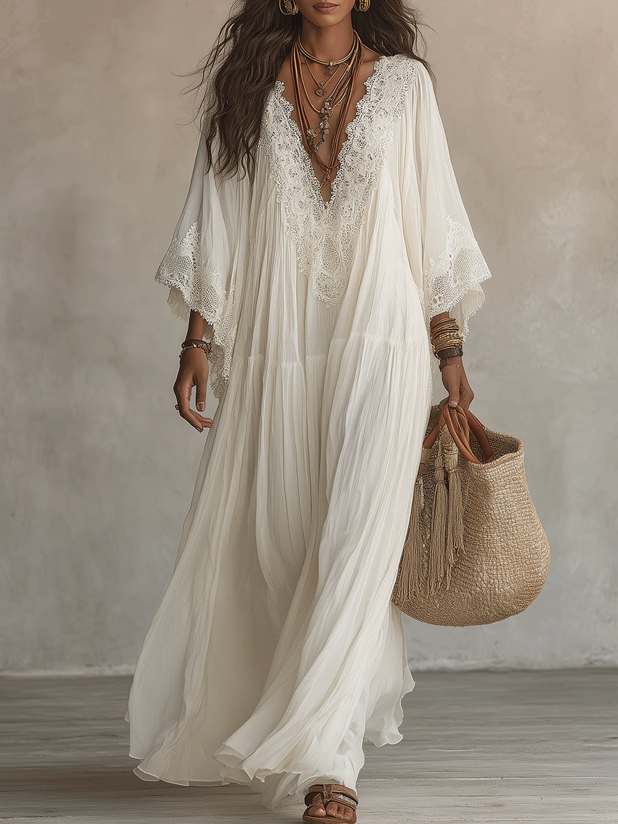 Celeste | Maxi chiffon jurk