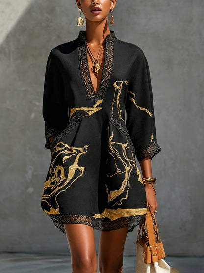 Diana | Elegante jurk met V-hals.
