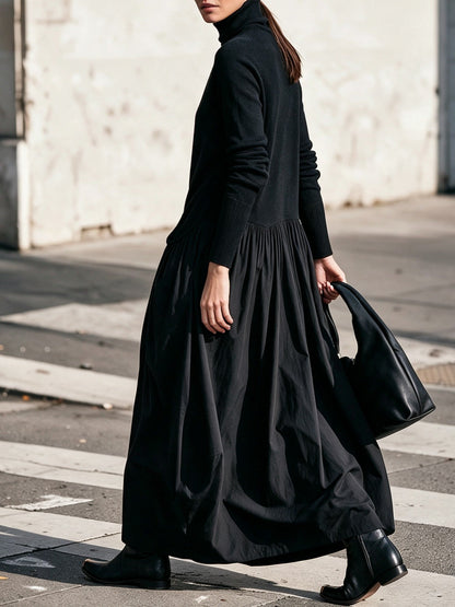 Celine |  lange jurk met col