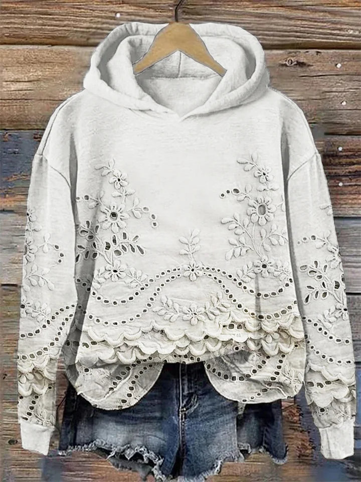Sachzna | Sweatshirt med blomsterprint