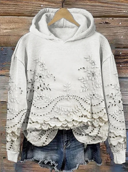 Sachzna | Sweatshirt med blomsterprint