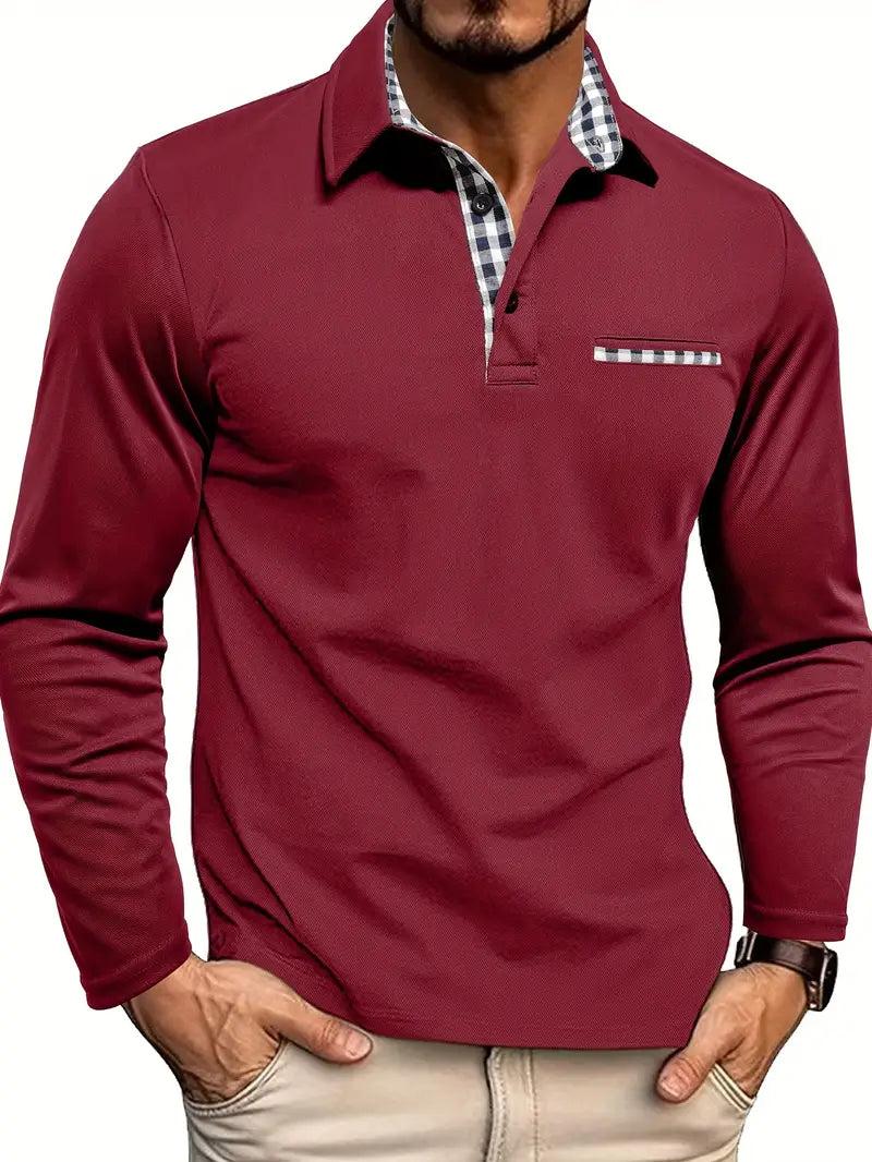 GERNAN™ | Langærmet poloshirt til mænd