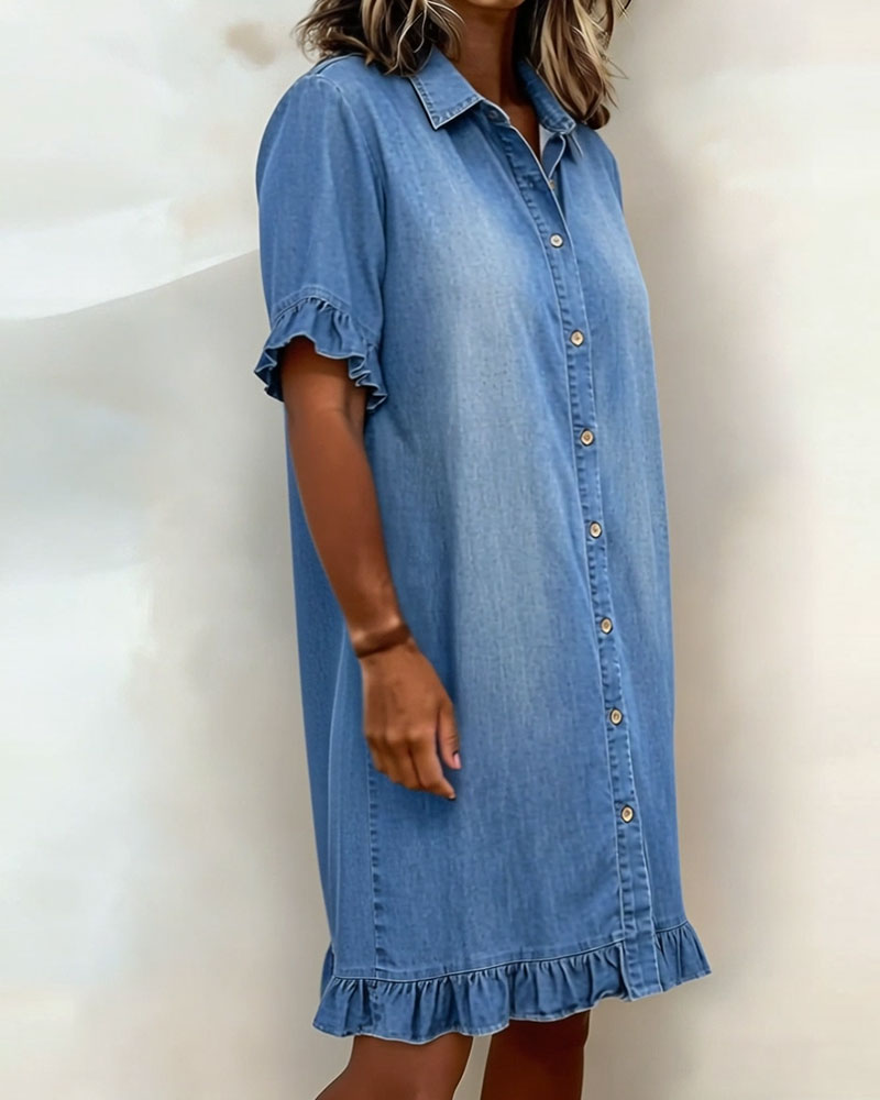 Linea - denim jurk
