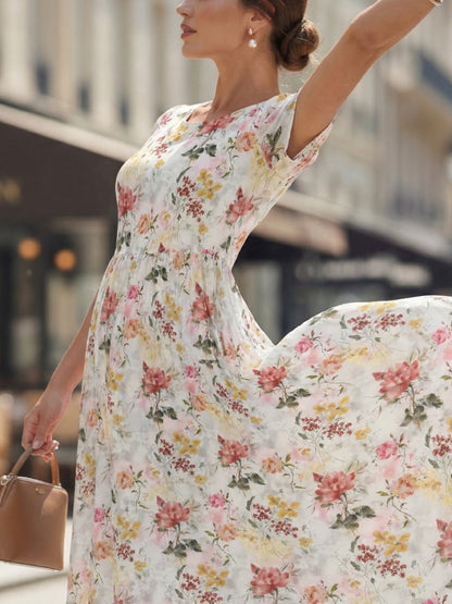 Maxi Abito Prato Estivo in Fiore