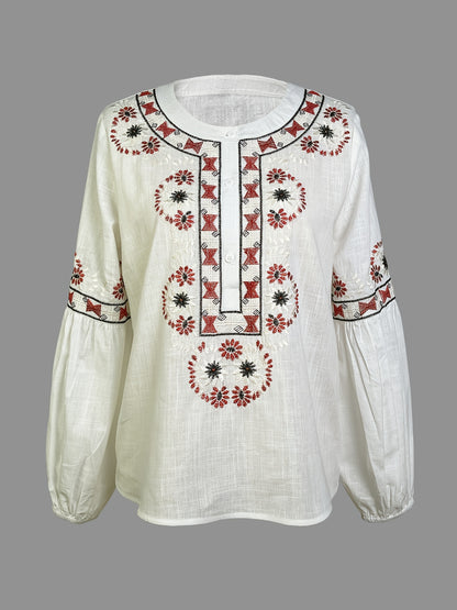 Celine | Vintage Blouse met V-hals