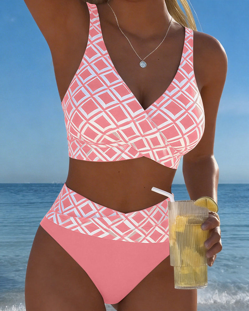 2-delig Bikini met Diamantmotief