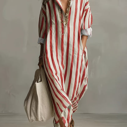 Carla - linnen jurk