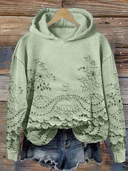 Sachzna | Sweatshirt med blomsterprint
