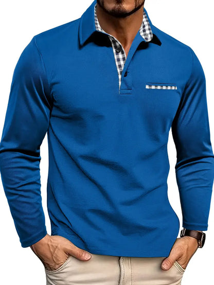 GERNAN™ | Langærmet poloshirt til mænd