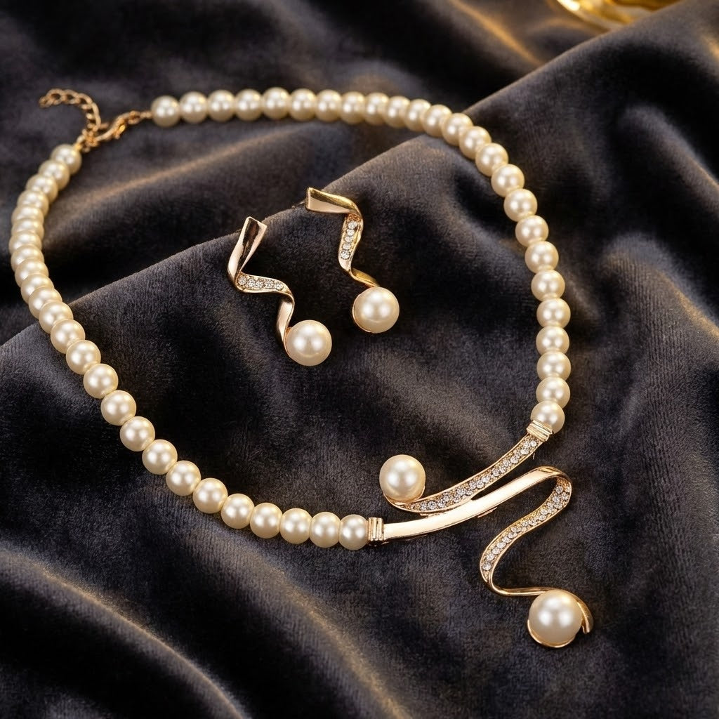Set sieraden met parels