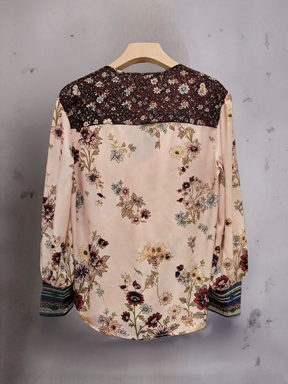 Josefine | Vintage Blouse met V-hals